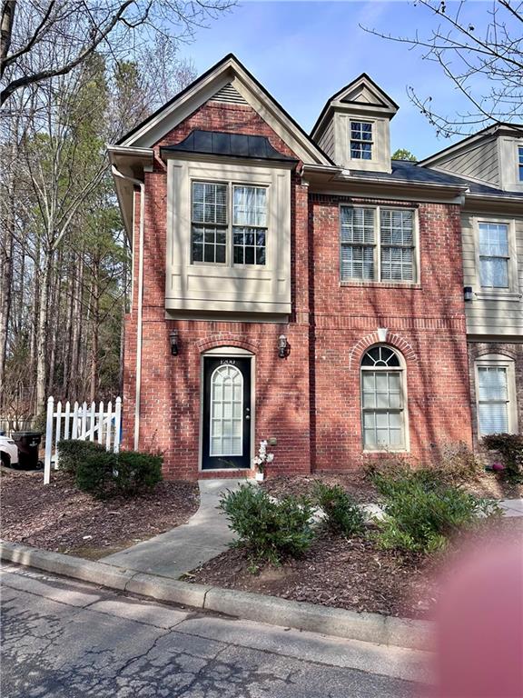 a front view of a house