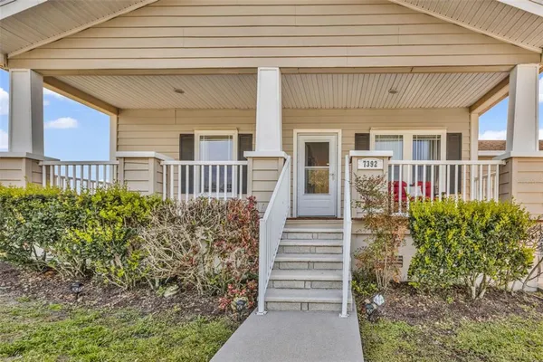 front view of a house with a porch