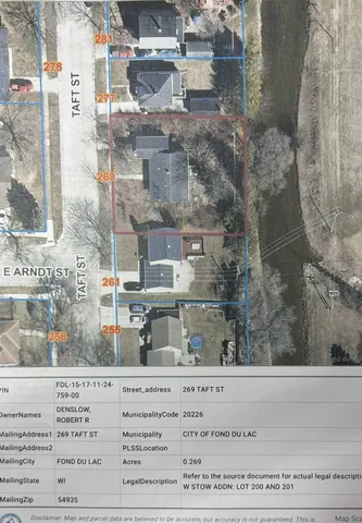 $165,000 | 269 Taft Street, Fond du Lac, WI 54935