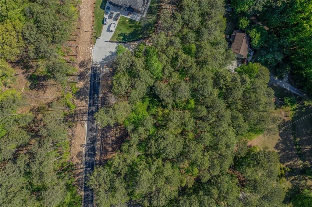1559 Whitley Road Dacula, GA 30019 - Photo 26 of 34 an aerial view of residential house with outdoor space and trees all around