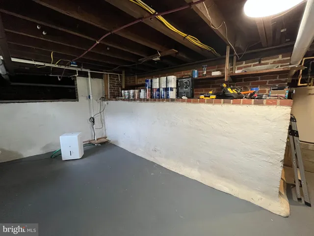 a view of storage and utility room