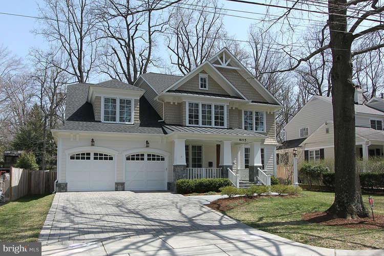 8015 Aberdeen Road Bethesda, MD 20814 - Photo 2 of 30 Paver drive to spacious 2-car garage!