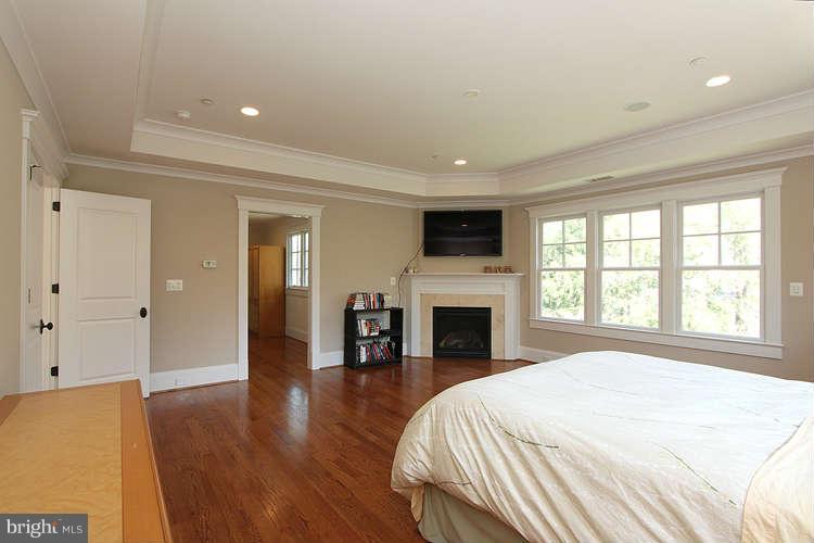 8015 Aberdeen Road Bethesda, MD 20814 - Photo 14 of 30 Master Bedroom w/fireplace & 2-walk-ins