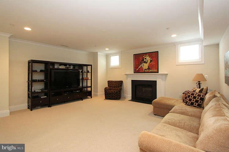 8015 Aberdeen Road Bethesda, MD 20814 - Photo 25 of 30 Media Room w/shuttered windows & fireplace!
