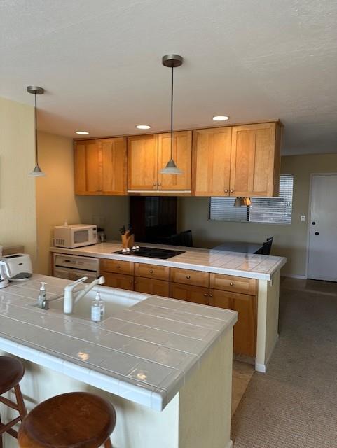 101 Shell Road, Unit 106 Watsonville, CA 95076 - Photo 12 of 16 a kitchen with a sink a counter top space and living room view