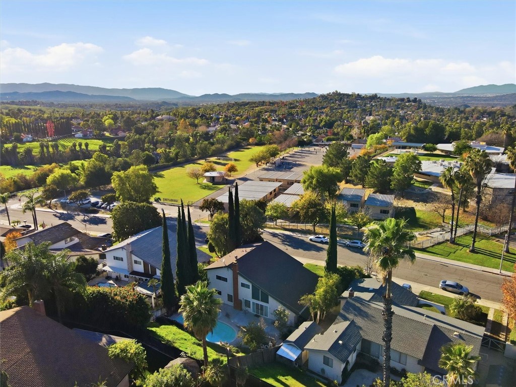 6266 Shaker Drive Riverside, CA 92506 - Photo 69 of 72 an aerial view of a city with lots of residential buildings