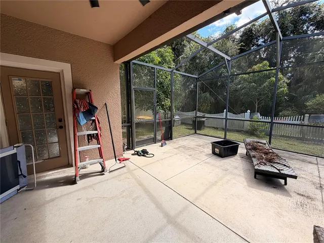 a view of outdoor space with seating