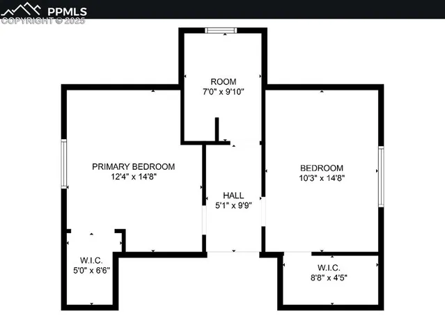 a view of an empty room