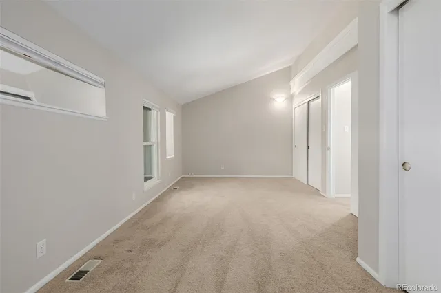 a view of an empty room