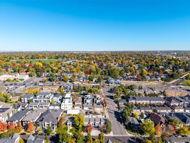 a view of a city & street