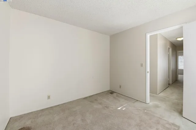 a view of a closet in a room