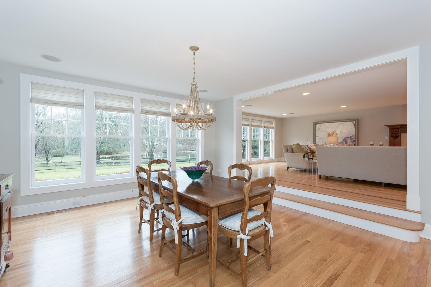 783 Valley Road New Canaan, CT 06840 - Photo 5 of 23 a view of a dining room with furniture window and wooden floor
