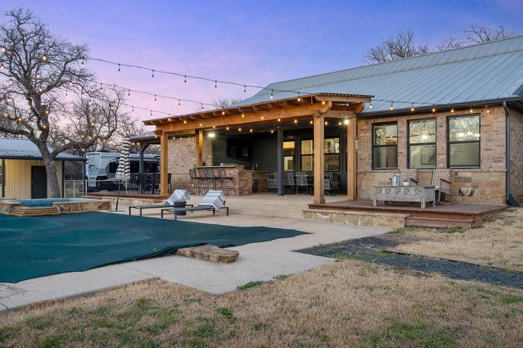 4069 Farm To Market Road 730 North Decatur, TX 76234 - Photo 25 of 33 a view of a house with backyard porch and sitting area