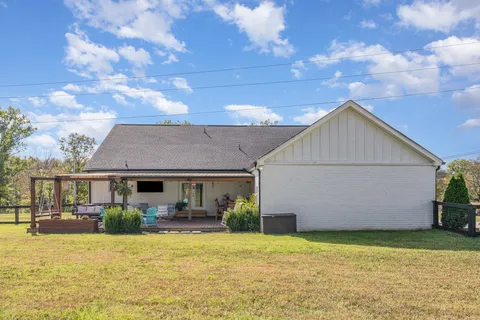 a view of a garage with furniture