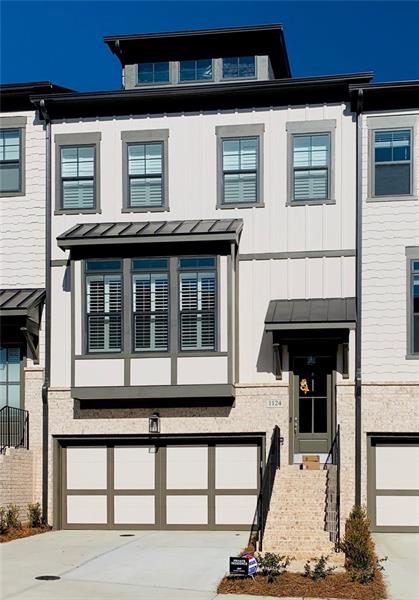 1127 Provence Lane, Unit 4 Decatur, GA 30033 - Photo 1 of 1 Introducing the Bremen plan! Your home exterior includes Craftsman details of brick, Board and Batten, bay window and a brick staircase leading to the covered front entrance of your home. Example only of finished home.