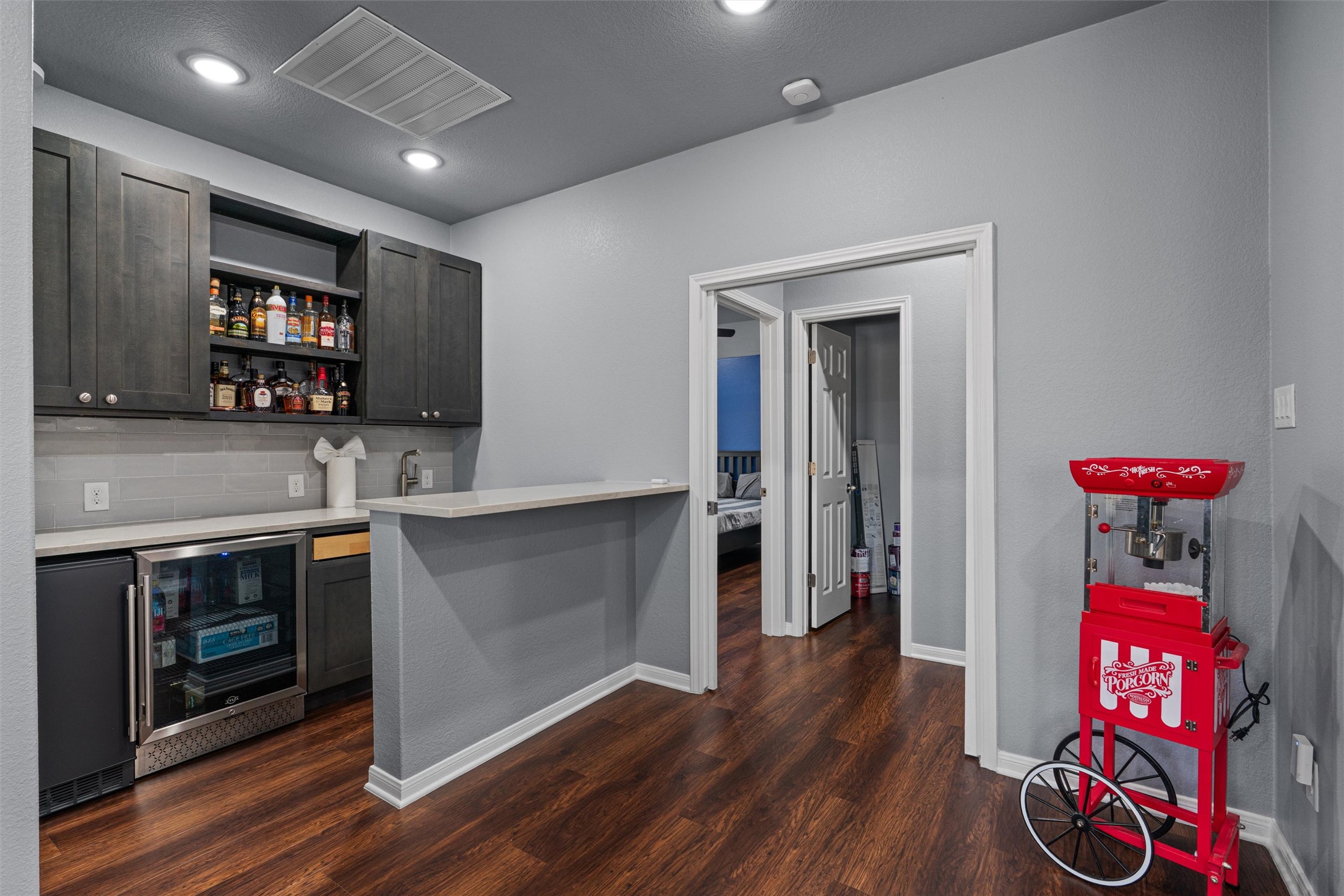 20513 Jackies Ranch Boulevard Pflugerville, TX 78660 - Photo 21 of 36 Beautiful wet bar in media room perfect for movie night!!!