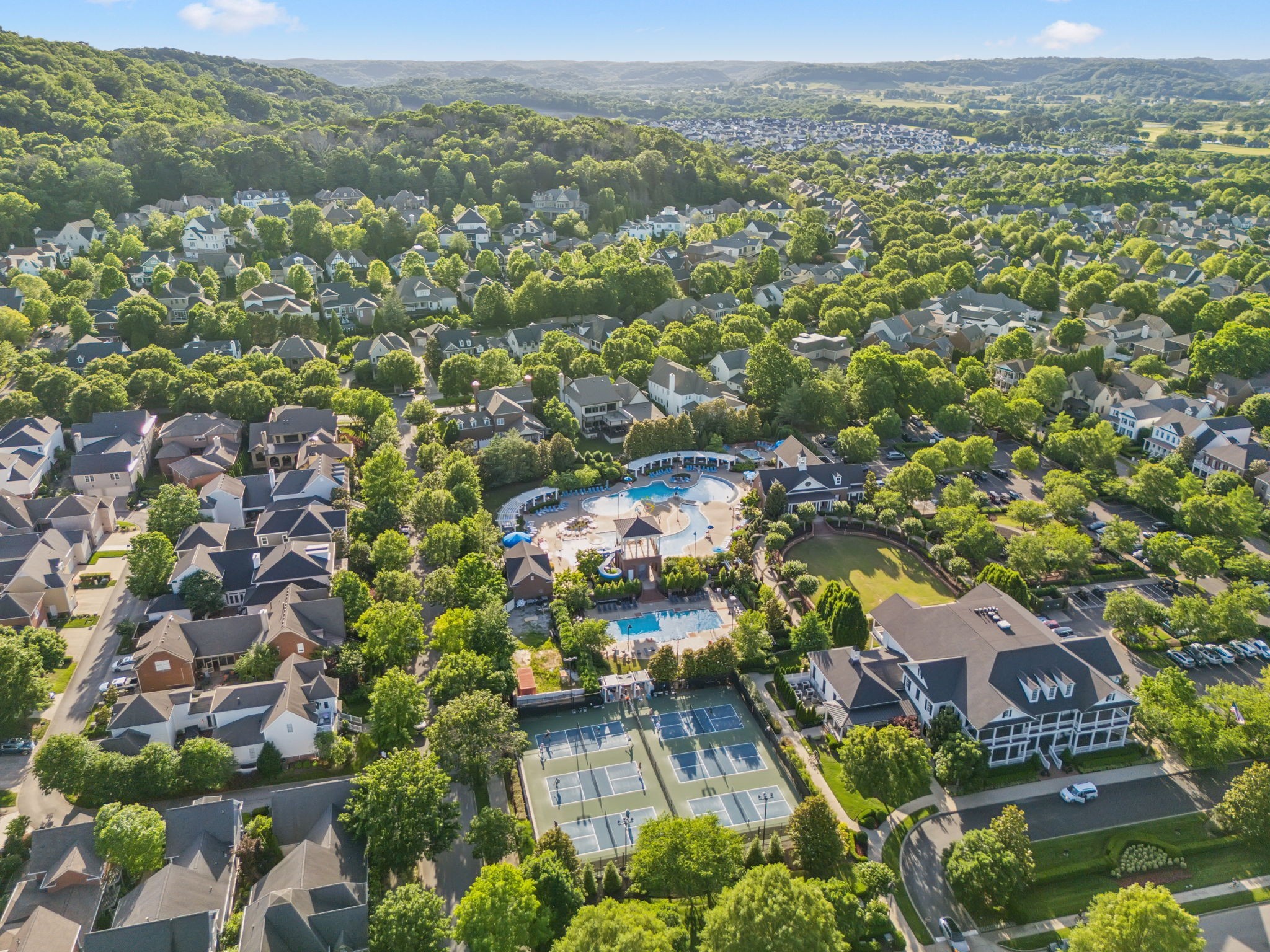 424 Wild Elm Street Franklin, TN 37064 - Photo 100 of 100 an aerial view of residential houses with outdoor space