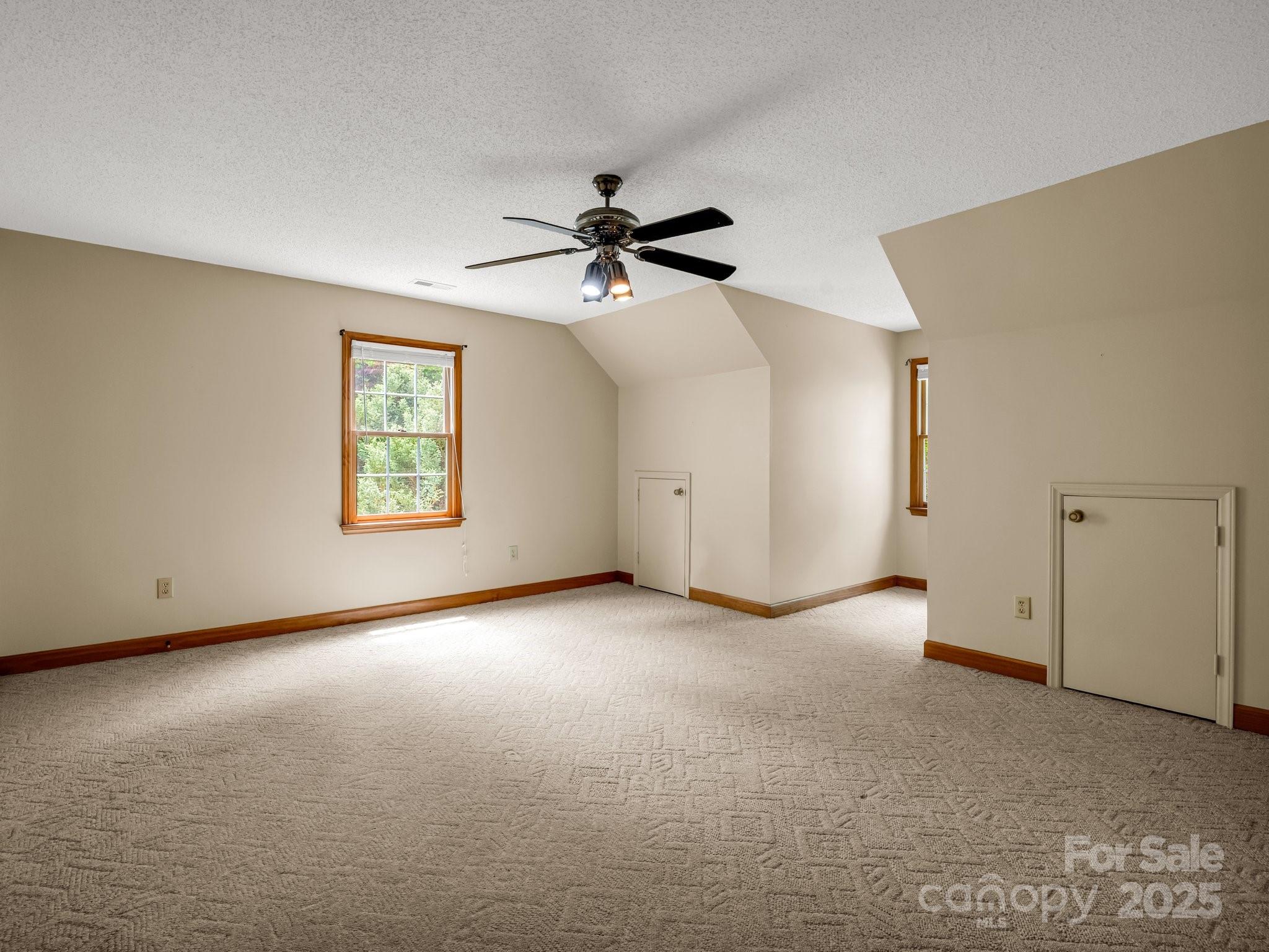163 Summit Lane Rutherfordton, NC 28139 - Photo 27 of 44 an empty room with windows and chandelier fan