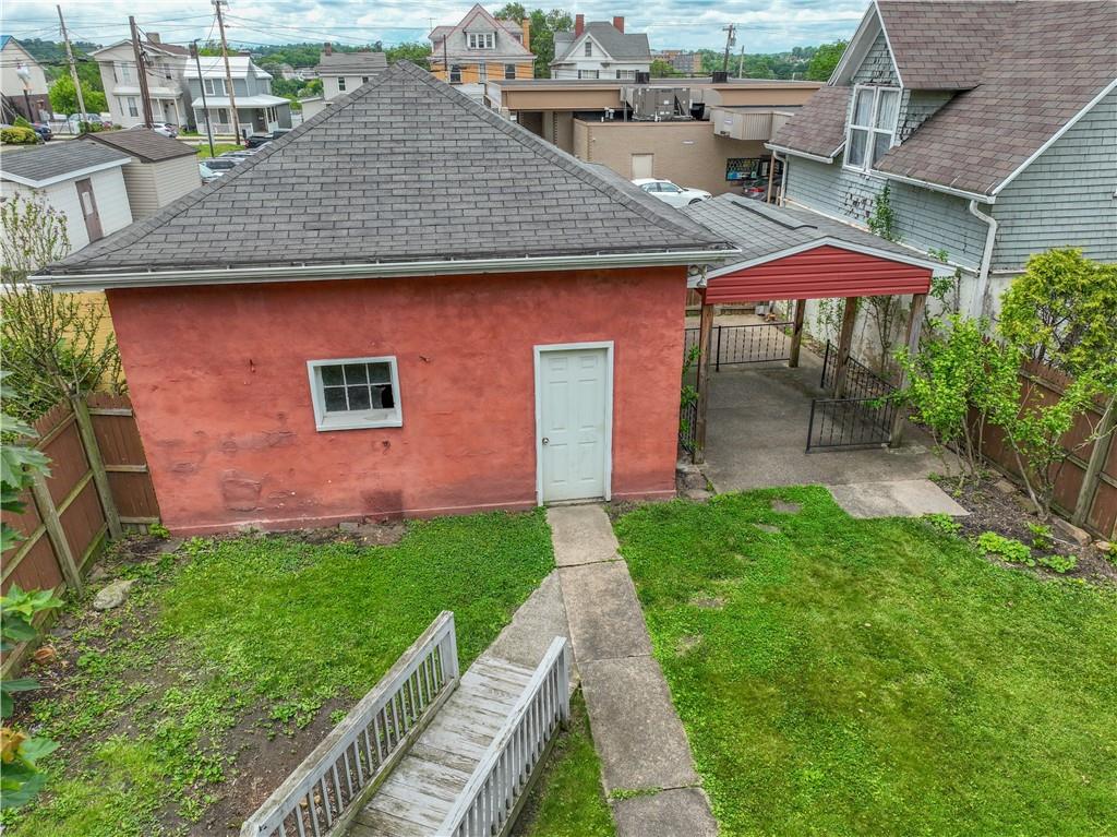 114 Union Street Uniontown, PA 15401 - Photo 26 of 28 a aerial view of a house with a yard