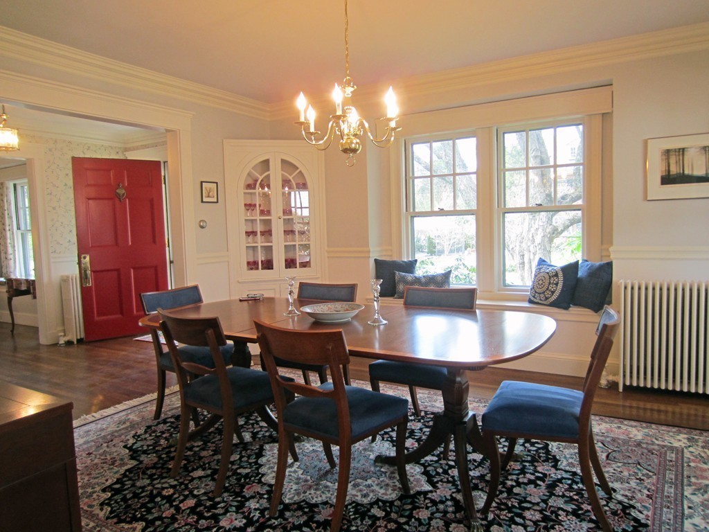 12 Arlington Road Wellesley, MA 02481 - Photo 8 of 26 a view of a dining room with furniture and window