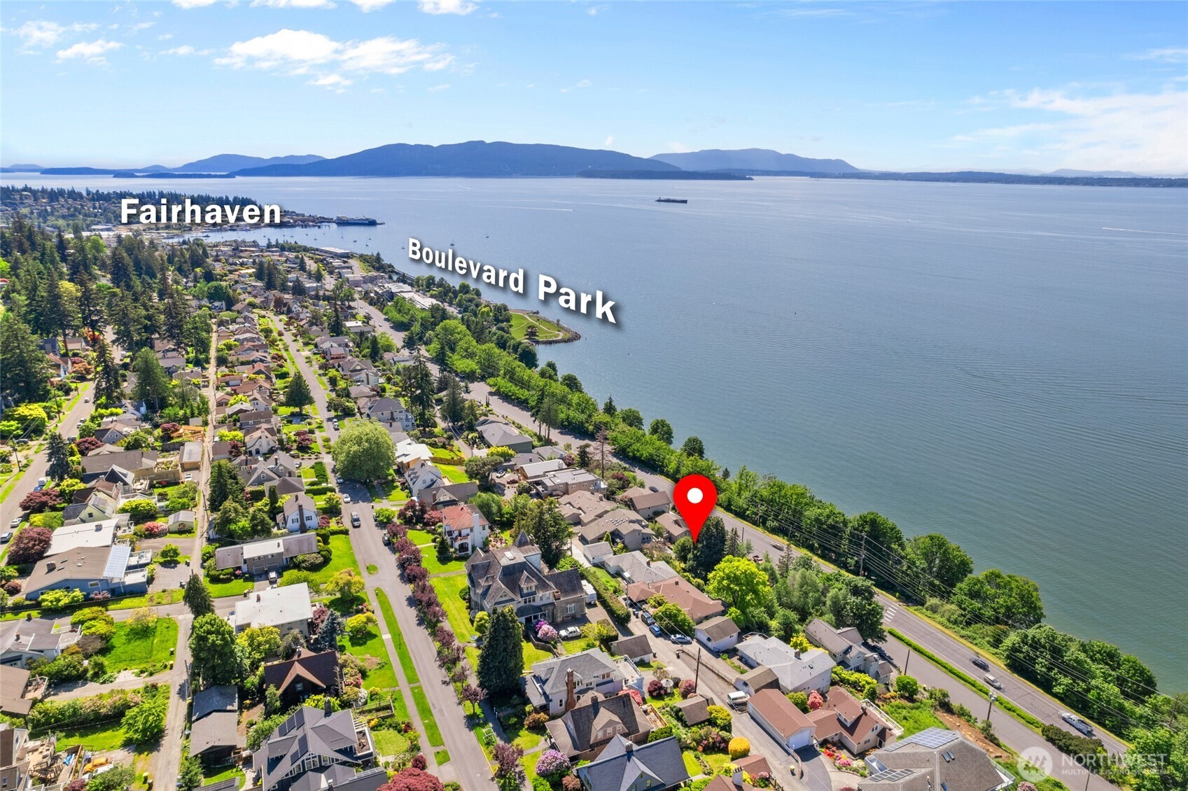 201 South State Street, Unit A Bellingham, WA 98225 - Photo 28 of 35 a view of a large body of water with a building in the background
