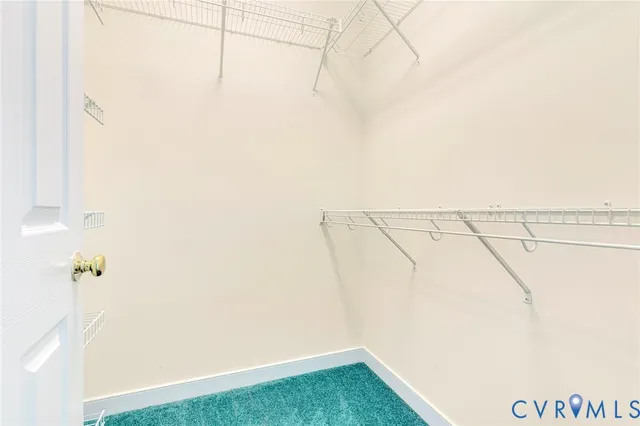 a view of small space with wooden floor