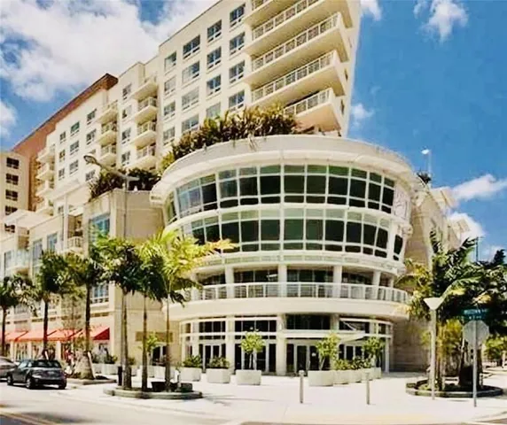 a front view of a building