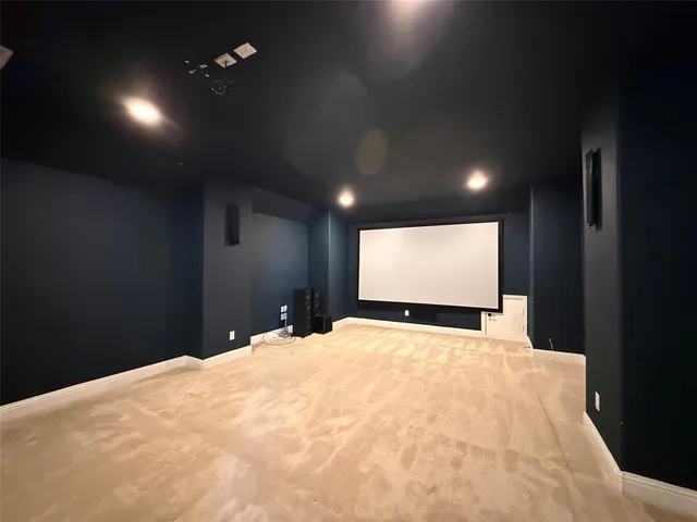 a large white room with a large window