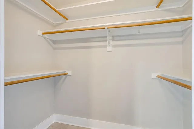 a close up view of racks on the wall