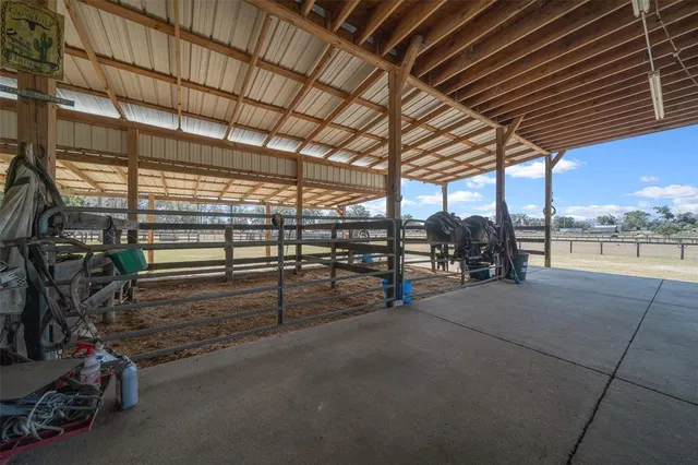 a view of a lake with a outdoor space