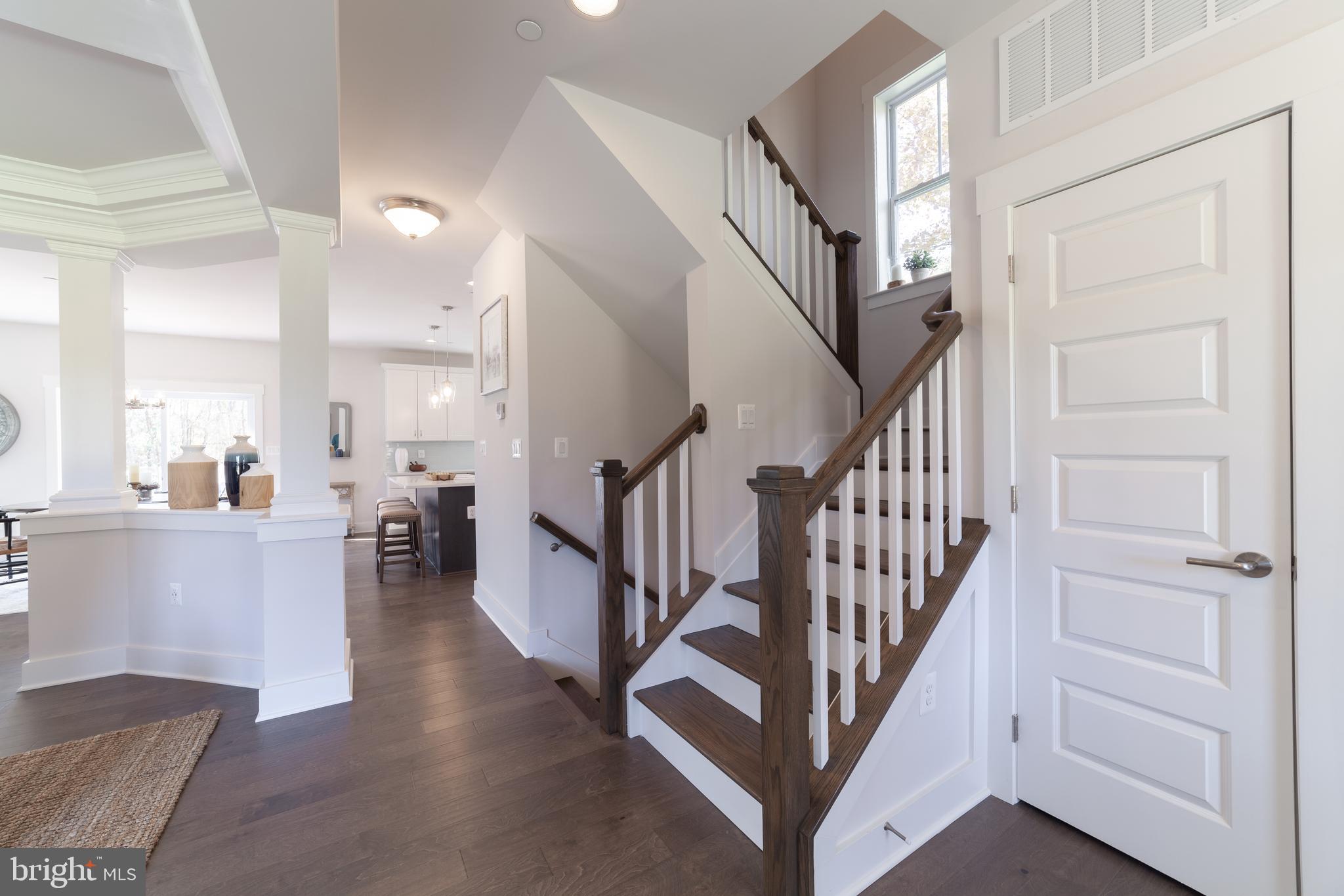 3538 Scarboro Road Street, MD 21154 - Photo 16 of 44 Wood Stairs with Painted Risers