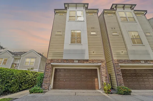 a front view of a building