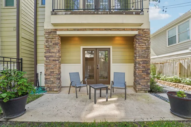 a view of a house with a street
