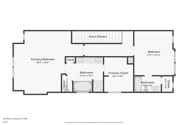 $3,300 | 2421 Beall Street, Houston, TX 77008