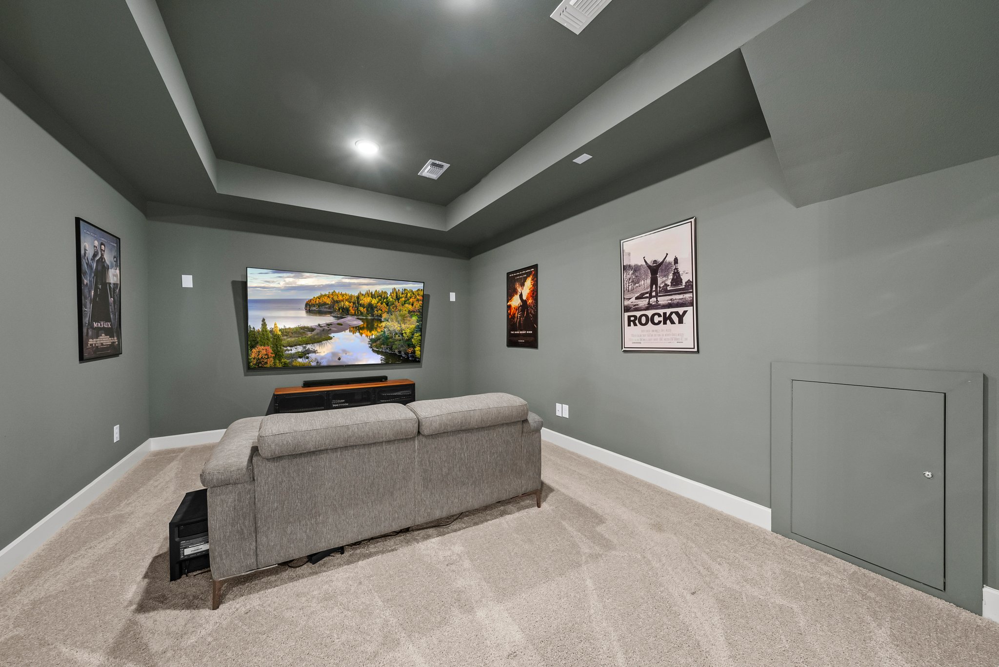 124 Low River Lane Georgetown, TX 78628 - Photo 24 of 38 a living room with furniture and a flat screen tv
