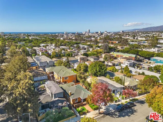 an aerial view of a city