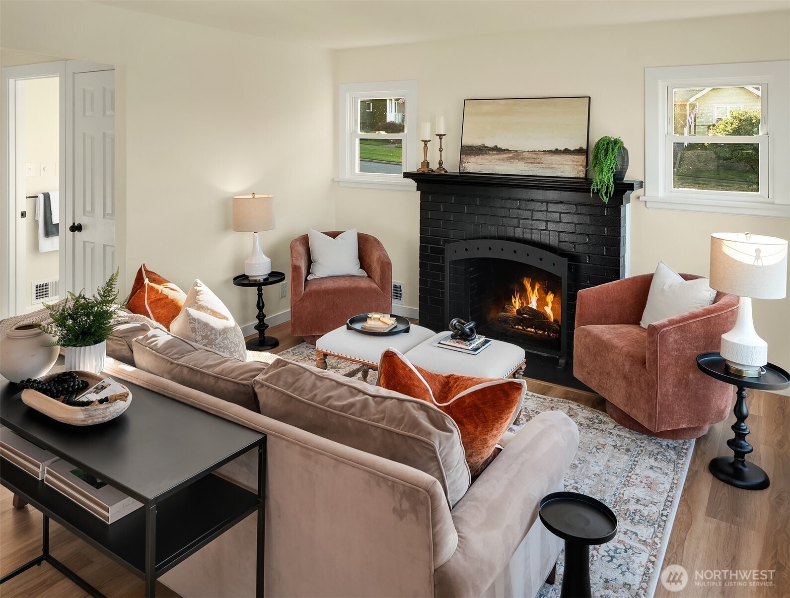 2222 North 29th Street Tacoma, WA 98403 - Photo 3 of 26 a living room with furniture and a fireplace