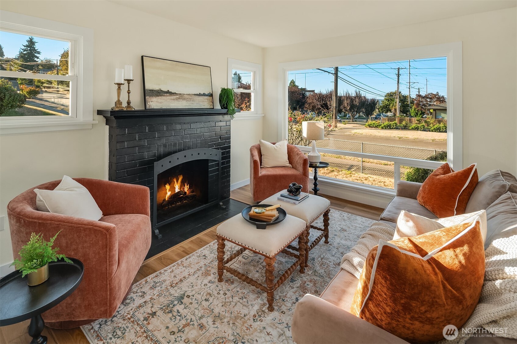 2222 North 29th Street Tacoma, WA 98403 - Photo 8 of 26 a living room with furniture and a fireplace