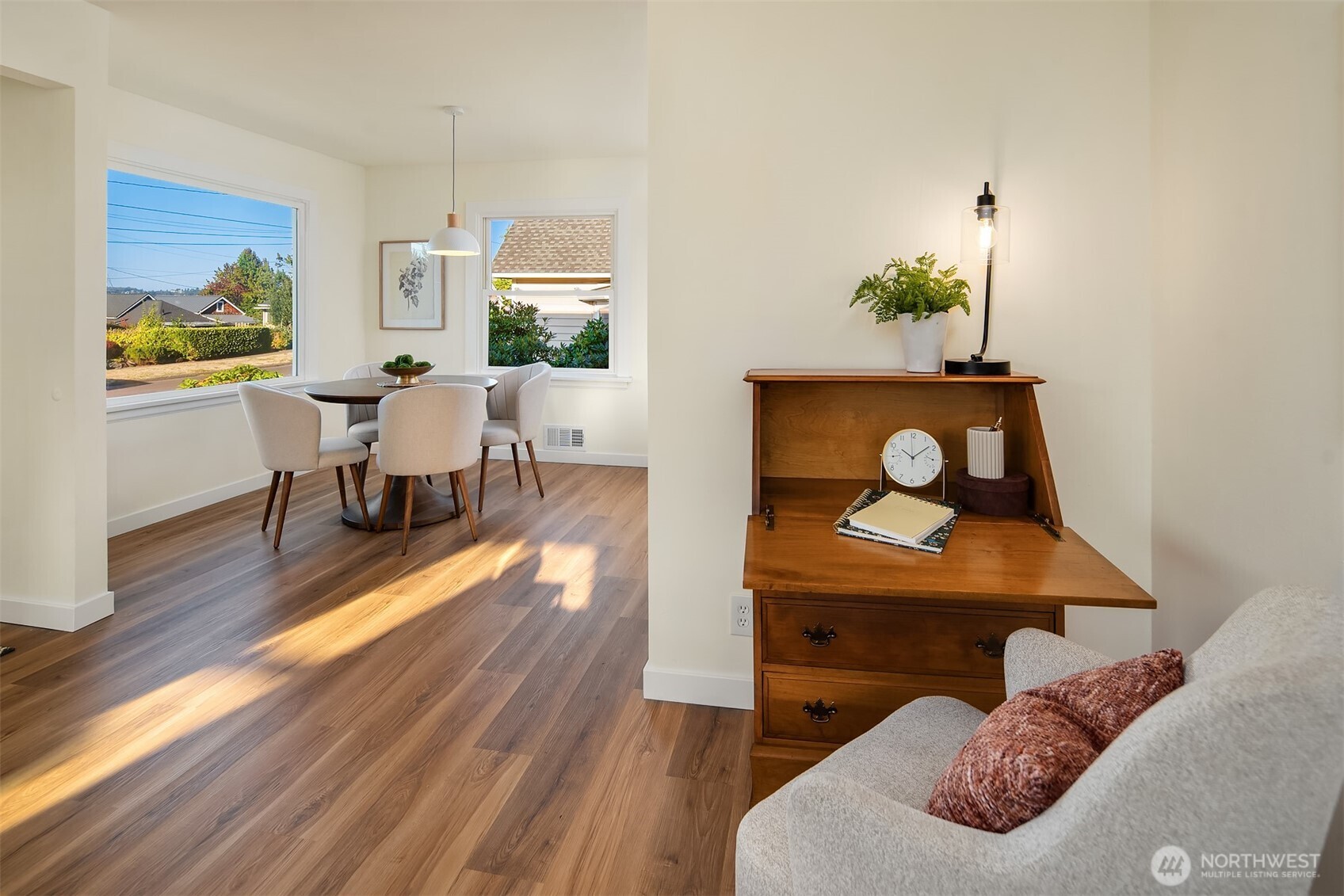 2222 North 29th Street Tacoma, WA 98403 - Photo 10 of 26 a living room with furniture and a wooden floor