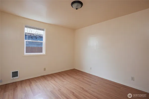 wooden floor in a room