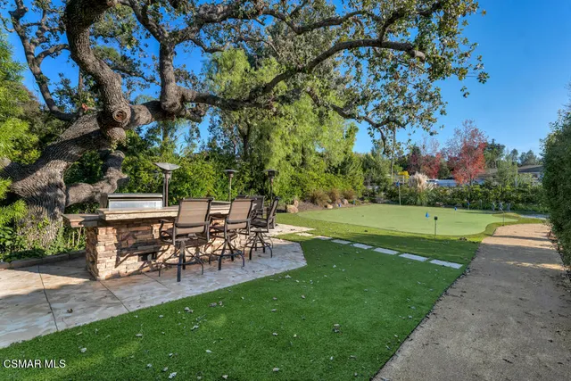 a view of a forest with a yard