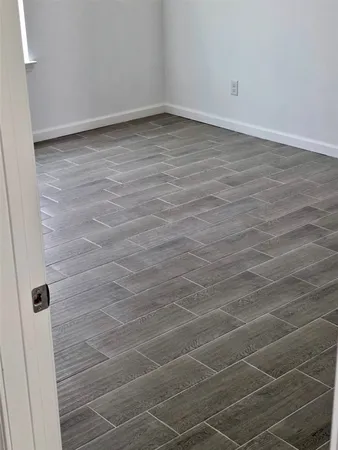 a view of empty room with empty racks