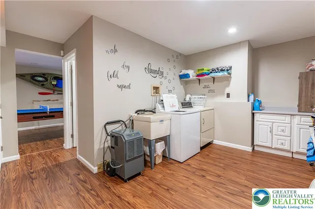 a view of a patio with wooden floor