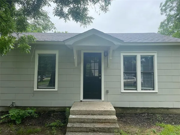 a front view of a house