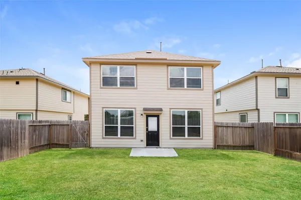 a big house with a yard