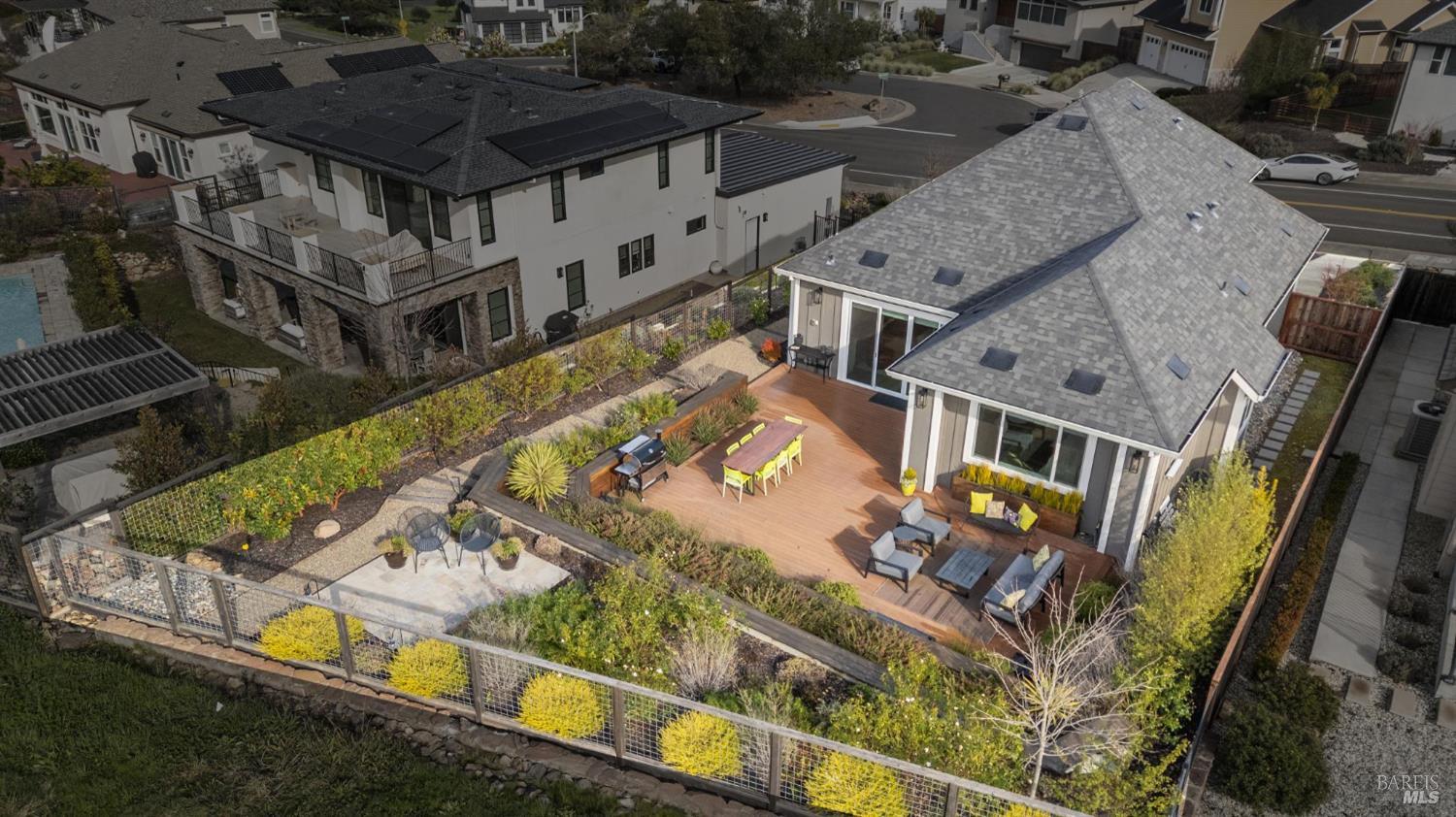 3761 Cross Creek Road Santa Rosa, CA 95403 - Photo 36 of 44 an aerial view of a house with a swimming pool