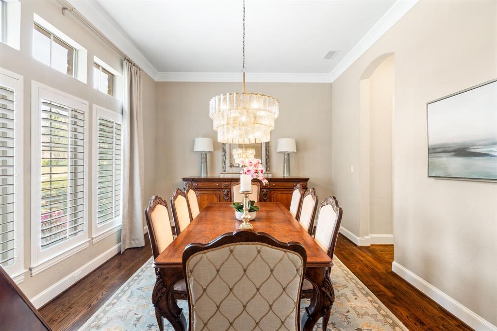 5116 Meadowside Lane Plano, TX 75093 - Photo 3 of 36 a view of a dining room with furniture window and wooden floor
