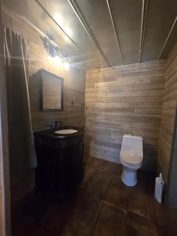 a bathroom with a sink and a toilet