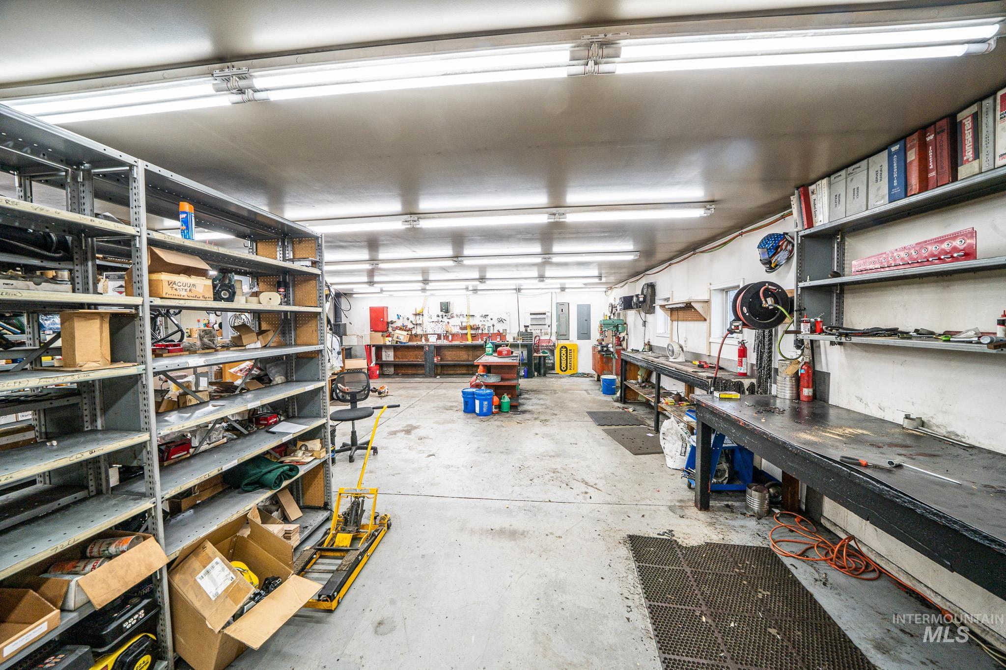 10 Main Street South Pierce, ID 83546 - Photo 12 of 27 Garage featuring electric panel and a workshop area