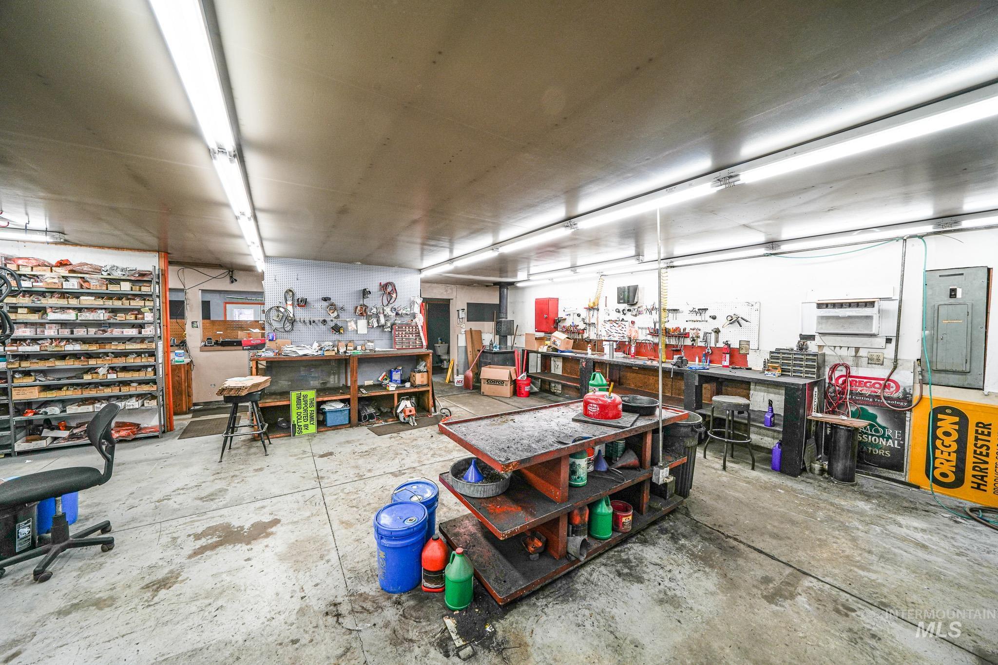 10 Main Street South Pierce, ID 83546 - Photo 13 of 27 Garage featuring electric panel and a workshop area